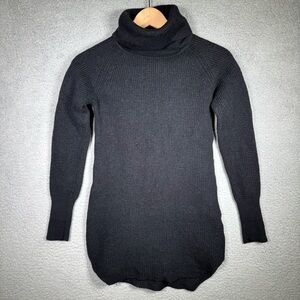 Wilfred Free Womens Wool Jumper Tunic Sweater Extra Small XS Black Turtleneck